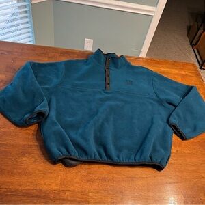 Vintage Sportsmaster Men's Teal Fleece Sweater UPS embroidered polartec XL